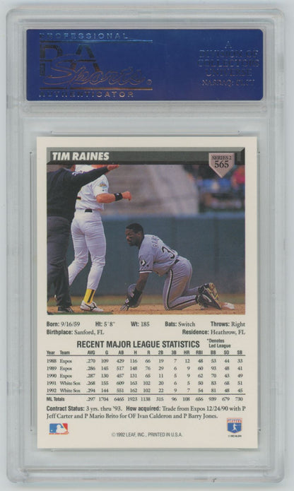 1993 Donruss Tim Raines #565 - PSA 10