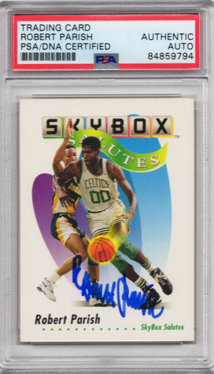 1992 SKYBOX SALUTES ROBERT PARISH CELTICS AUTOGRAPH PSA/DNA (9794)