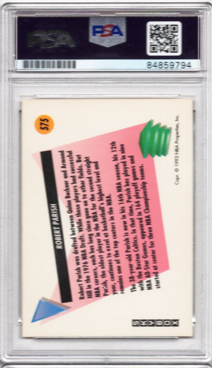1992 SKYBOX SALUTES ROBERT PARISH CELTICS AUTOGRAPH PSA/DNA (9794)