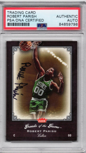 2005 FLEER GREATS OF THE GAME ROBERT PARISH AUTOGRAPH PSA/DNA (9798)