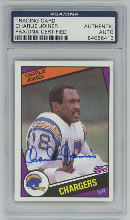 1984 Topps Charlie Joiner Auto - PSA/DNA