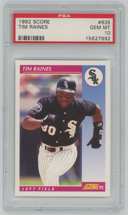 1992 Score Tim Raines #635 - PSA 10