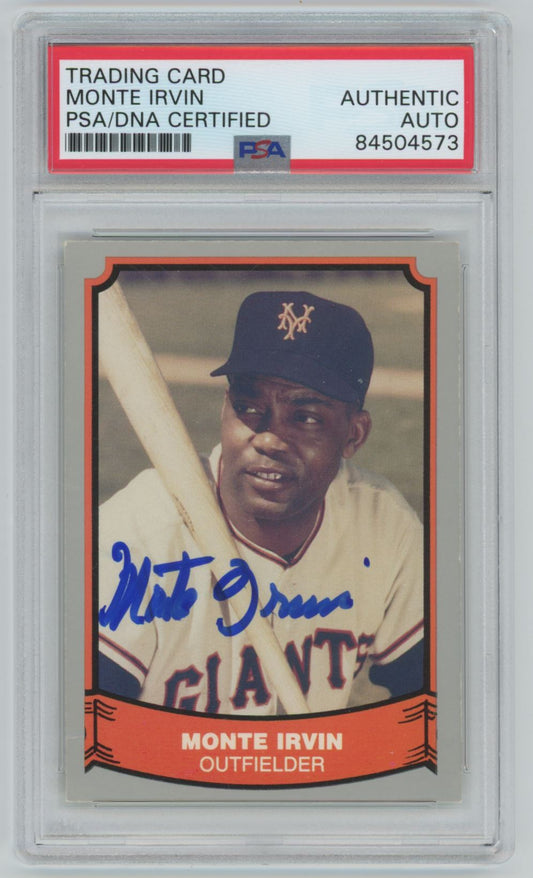 1988 Pacific Monte Irvin Auto - PSA/DNA Authentic