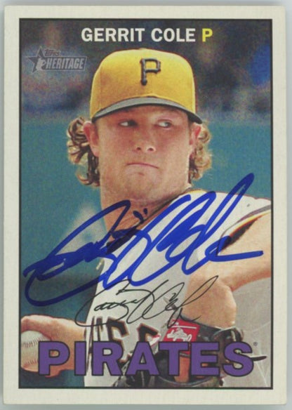 2016 Topps Heritage Gerrit Cole Auto #425 - PSA Certified