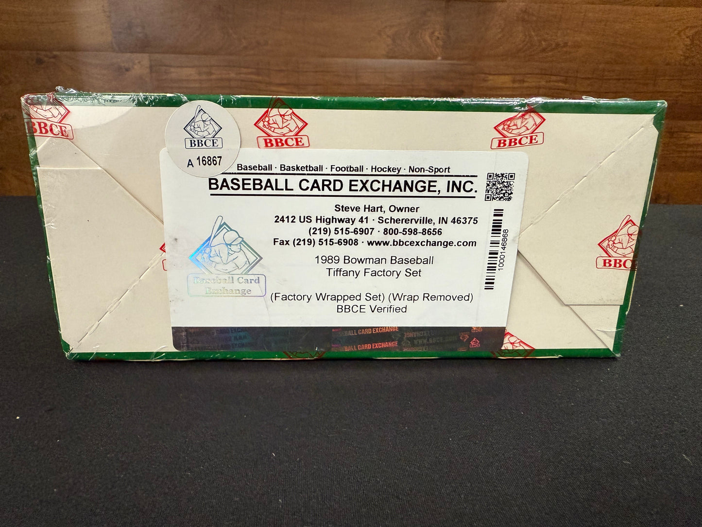 1989 BOWMAN BASEBALL TIFFANY FACTORY SET BBCE WRAPPED VERIFIED