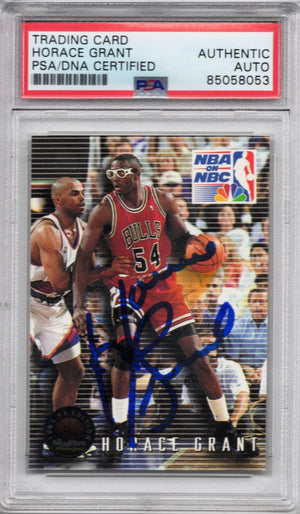 1993 SKYBOX HORACE GRANT #19 BULLS HOF PSA/DNA AUTOGRAPH
