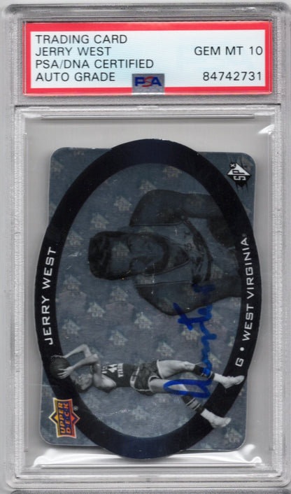 2014 UPPER DECK SPX JERRY WEST #G4YTT HOF AUTOGRAPH PSA/DNA GRADE 10 AUTO