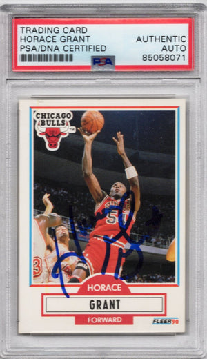 1990 FLEER HORACE GRANT PSA/DNA AUTOGRAPH