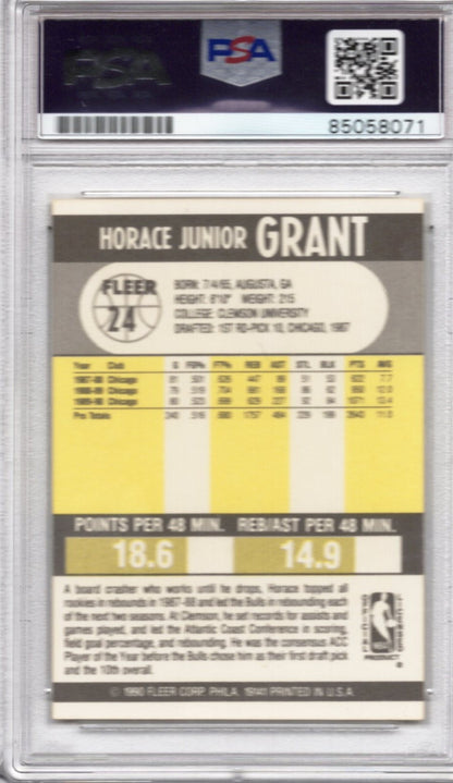 1990 FLEER HORACE GRANT PSA/DNA AUTOGRAPH