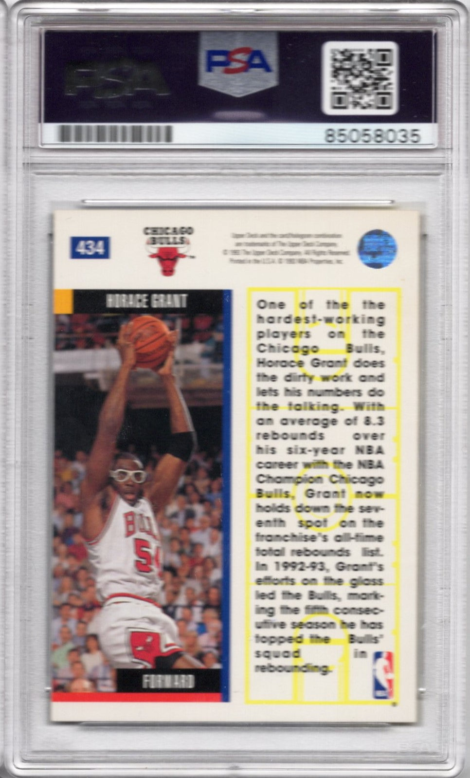 1993 UPPER DECK HORACE GRANT PSA/DNA AUTOGRAPH