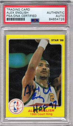 1984 STAR ALEX ENGLISH AUTOGRAPH PSA/DNA