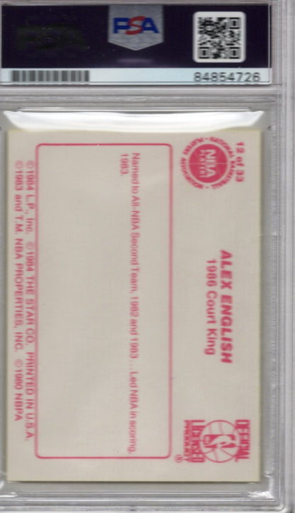 1984 STAR ALEX ENGLISH AUTOGRAPH PSA/DNA