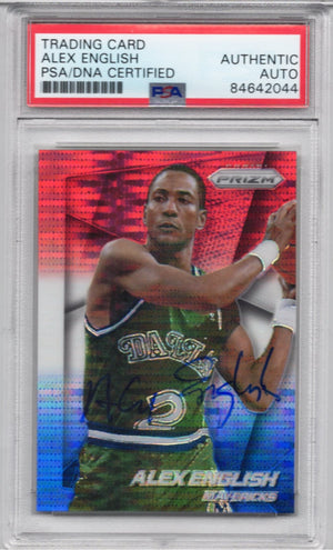 2014 PRIZM ALEX ENGLISH AUTOGRAPH PSA/DNA (2044)