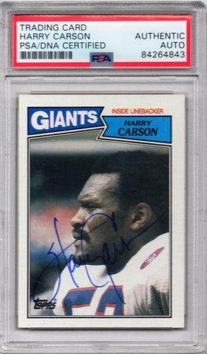 1987 TOPPS HARRY CARSON AUTOGRAPH PSA/DNA (4843)