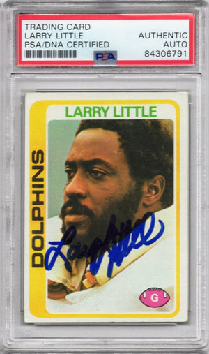 1978 TOPPS LARRY LITTLE AUTOGRAPH PSA/DNA