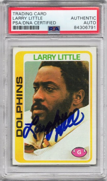 1978 TOPPS LARRY LITTLE AUTOGRAPH PSA/DNA
