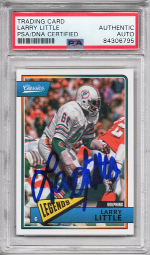 2018 CLASSICS LARRY LITTLE AUTOGRAPH PSA/DNA (6795)