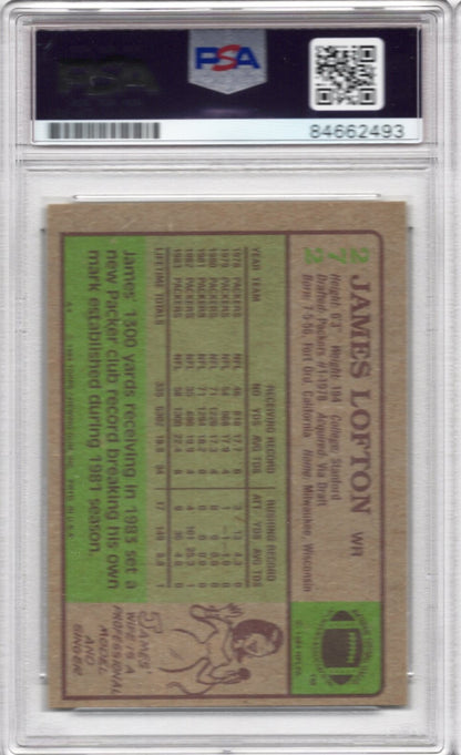 1984 TOPPS JAMES LOFTON AUTOGRAPH PSA/DNA AUTO GRADE 10 (2493)