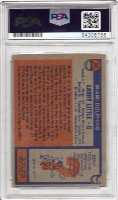 1975 TOPPS LARRY LITTLE AUTOGRAPH PSA/DNA (6786)