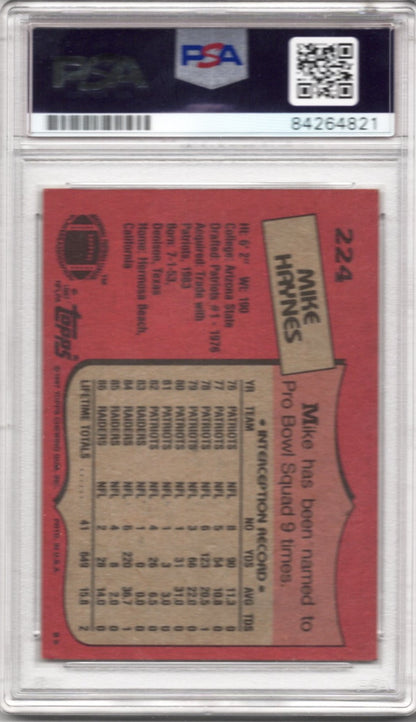 1987 TOPPS MIKE HAYNES AUTOGRAPH PSA/DNA (4821)