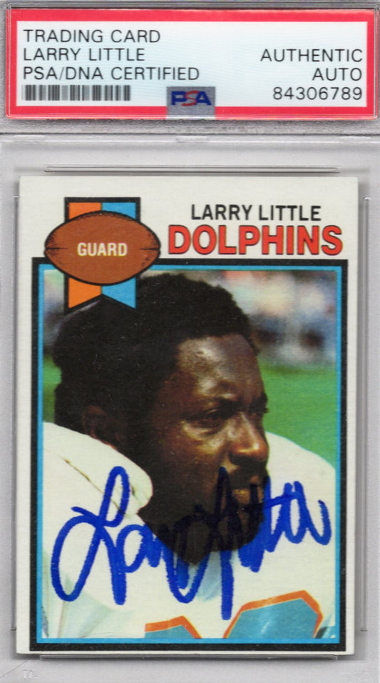 1979 TOPPS LARRY LITTLE AUTOGRAPH PSA/DNA (6789)