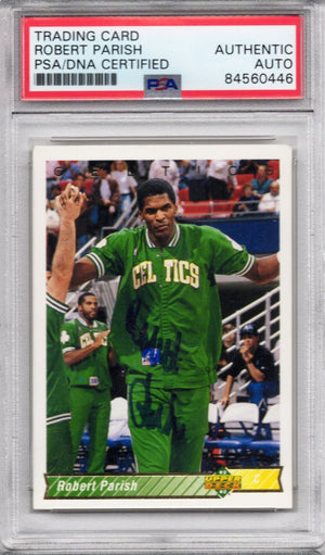 1992 UPPER DECK ROBERT PARISH AUTOGRAPH PSA/DNA (0446)