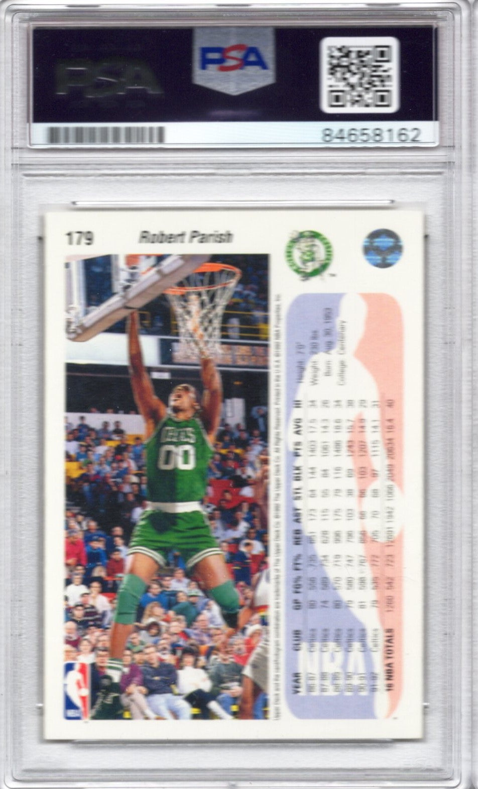 1992 UPPER DECK ROBERT PARISH AUTOGRAPH PSA/DNA (8162)
