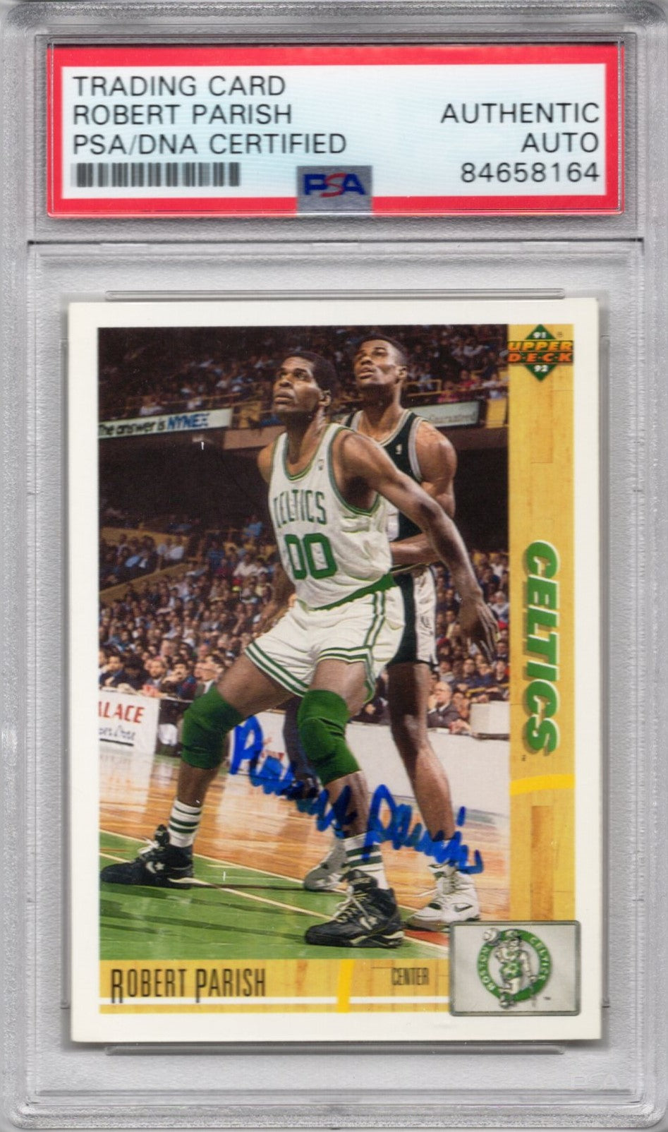 1991 UPPER DECK ROBERT PARISH AUTOGRAPH PSA/DNA (8164)