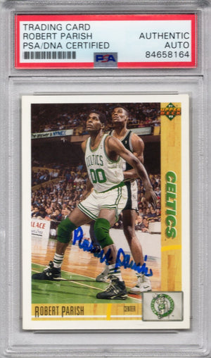 1991 UPPER DECK ROBERT PARISH AUTOGRAPH PSA/DNA (8164)