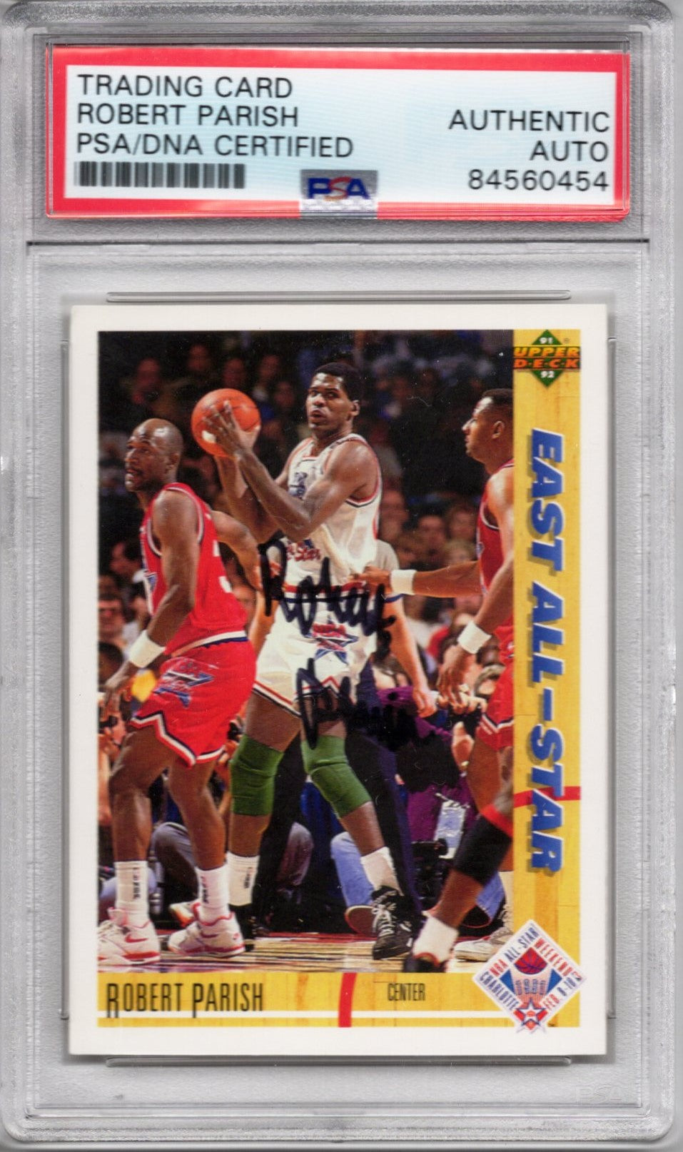 1991 UPPER DECK ROBERT PARISH AUTOGRAPH PSA/DNA (0454)