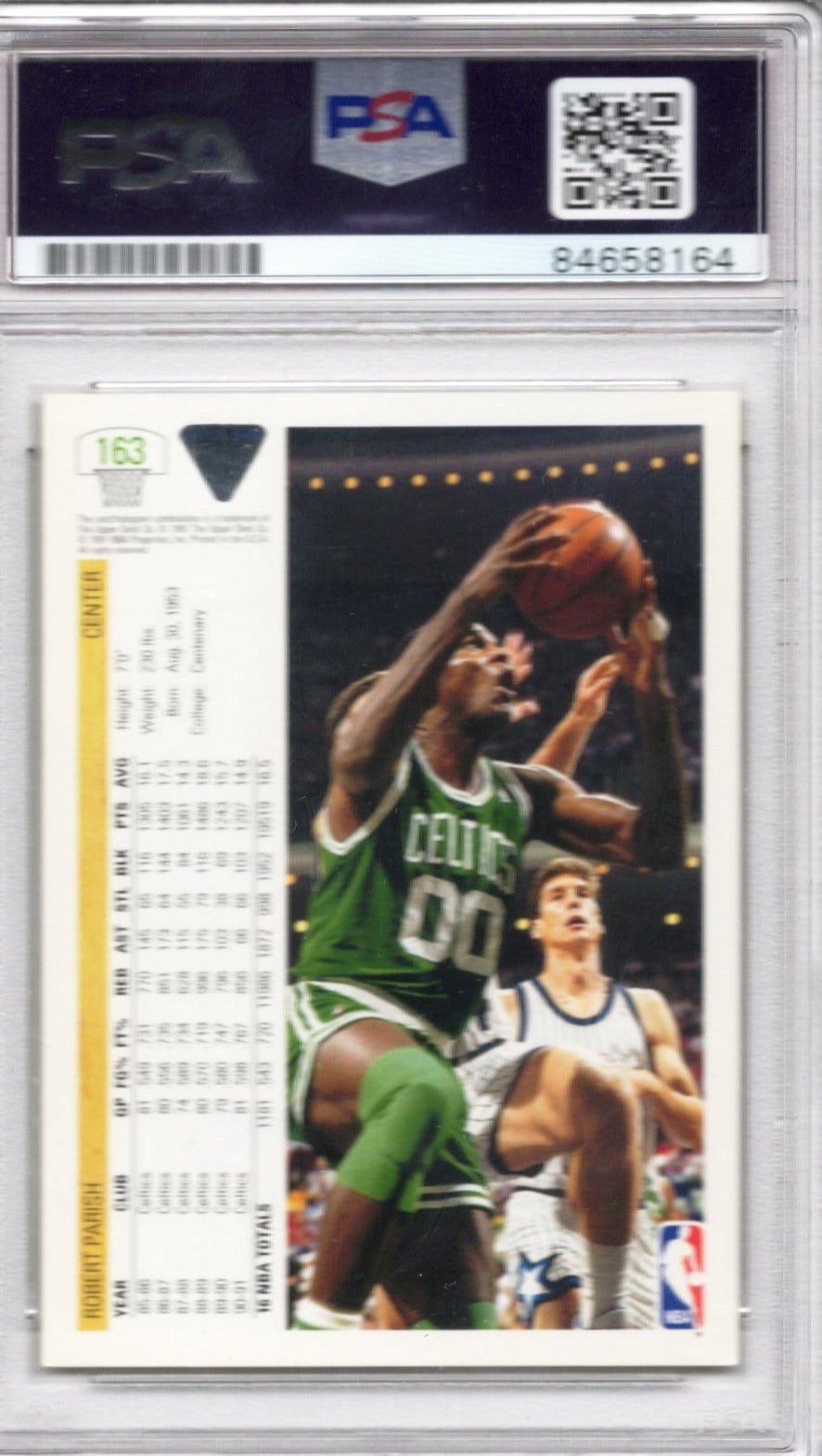 1991 UPPER DECK ROBERT PARISH AUTOGRAPH PSA/DNA (8164)