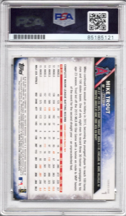 2016 TOPPS MIKE TROUT AUTOGRAPH PSA/DNA (5121)
