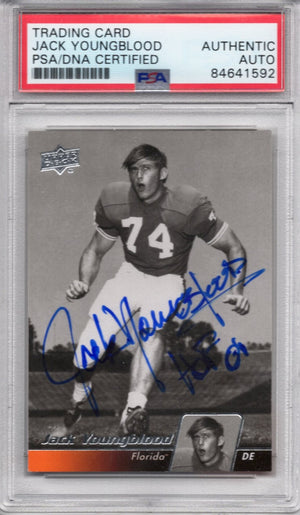 2011 UPPER DECK JACK YOUNGBLOOD AUTOGRAPH PSA/DNA (1592)