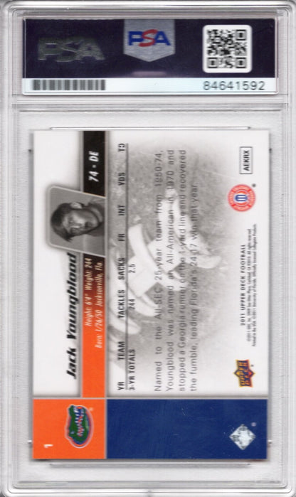 2011 UPPER DECK JACK YOUNGBLOOD AUTOGRAPH PSA/DNA (1592)