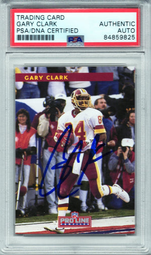 1992 PRO LINE GARY CLARK #208 AUTOGRAPH PSA/DNA (9825)