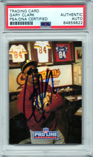 1992 PRO LINE GARY CLARK #328 AUTOGRAPH PSA/DNA (9822)
