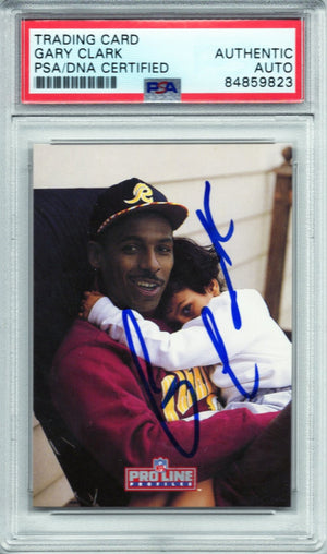 1992 PRO LINE GARY CLARK AUTOGRAPH PSA/DNA (9823)
