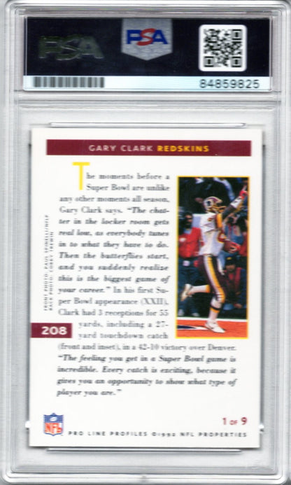 1992 PRO LINE GARY CLARK AUTOGRAPH PSA/DNA (9825)