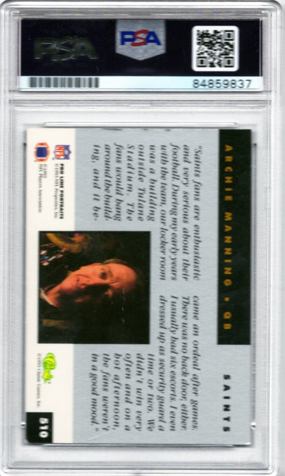 1993 PRO LINE ARCHIE MANNING AUTOGRAPH PSA/DNA (9837)