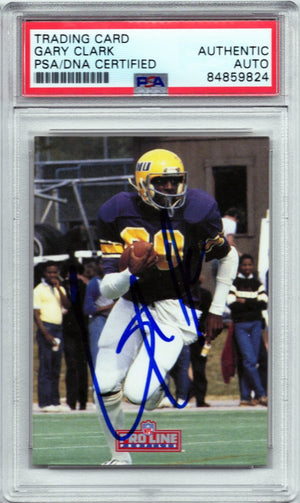 1992 PRO LINE GARY CLARK AUTOGRAPH PSA/DNA (9824)