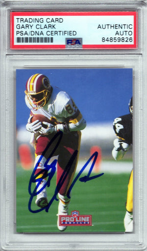 1992 PRO LINE GARY CLARK AUTOGRAPH PSA/DNA (9826)