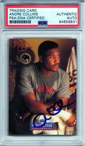 1991 PRO LINE ANDRE COLLINS AUTOGRAPH PSA/DNA (9831)