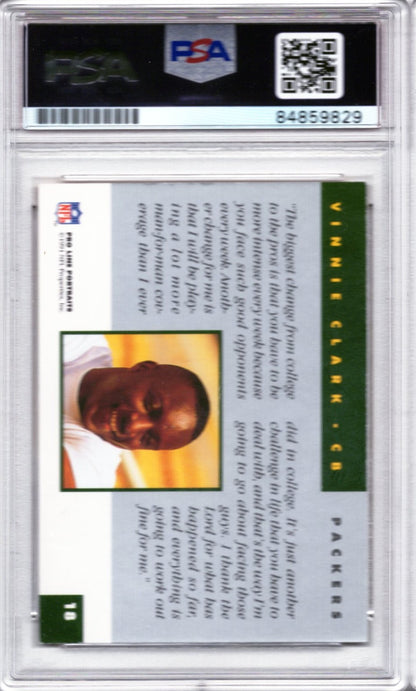 1991 PRO LINE VINNIE CLARK AUTOGRAPH PSA/DNA