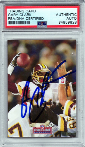 1992 PRO LINE GARY CLARK AUTOGRAPH PSA/DNA (9828)