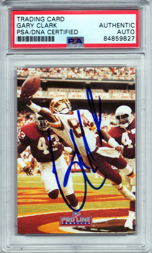 1992 PRO LINE GARY CLARK #210 AUTOGRAPH PSA/DNA (9827)