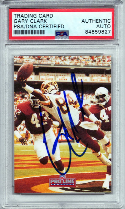 1992 PRO LINE GARY CLARK AUTOGRAPH PSA/DNA (9827)