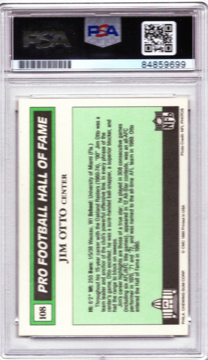 1990 SWELL JIM OTTO AUTOGRAPH PSA/DNA (9699)