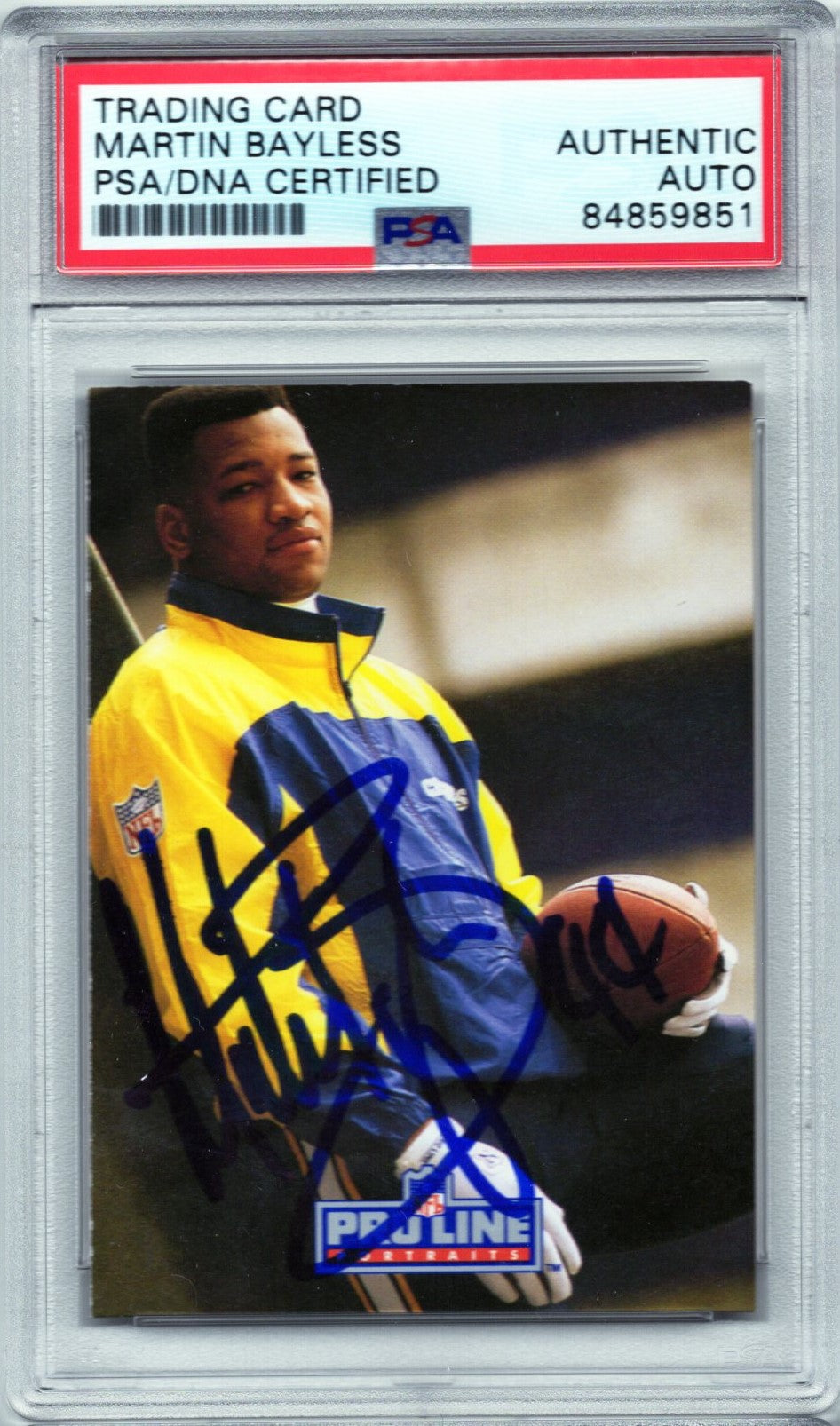 1991 PRO LINE MARTIN BAYLESS AUTOGRAPH PSA/DNA (9851)
