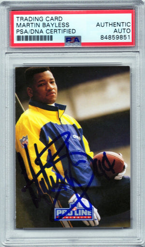 1991 PRO LINE MARTIN BAYLESS AUTOGRAPH PSA/DNA (9851)