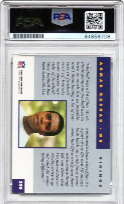 1991 PRO LINE AHMAD RASHAD AUTOGRAPH PSA/DNA (9708)